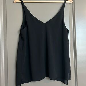 Topshop Flowy black tank